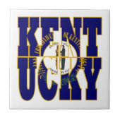 Text der Kentucky-Flagge Fliese (Vorderseite)
