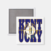 Text der Kentucky-Flagge Magnet (Vorderseite/Rückseite)