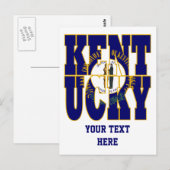Text der Kentucky-Flagge Postkarte (Vorne/Hinten)