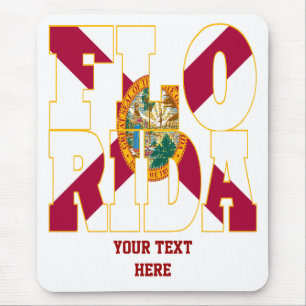 Text der Landesflagge in Florida Mousepad