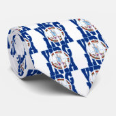 Text der Landesflagge in Virginia Krawatte (Gerollt)