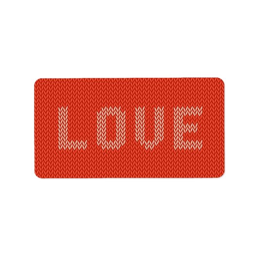 Text der LIEBE Adressaufkleber (Vorne)