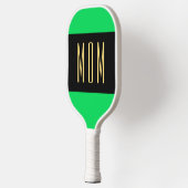 Text der MAMA cool Lime Green Wide Centre Pickleball Schläger (Links)