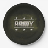 Text der Metallarmee Pappteller (Vorderseite)