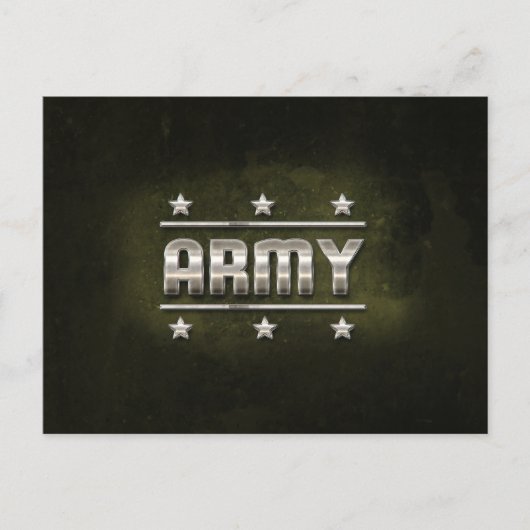 Text der Metallarmee Postkarte (Vorderseite)