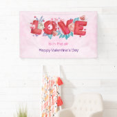 Text der roten Liebe in fett formatierten Blockbuc Banner (Insitu)