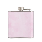 Text der roten Liebe in fett formatierten Blockbuc Flachmann (Rückseite)