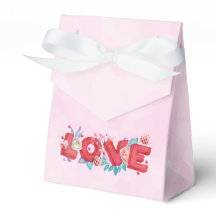 Text der roten Liebe in fett formatierten Blockbuc