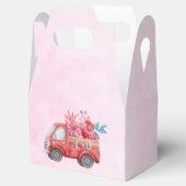 Text der roten Liebe in fett formatierten Blockbuc Geschenkschachtel (Geöffnet)