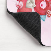 Text der roten Liebe in fett formatierten Blockbuc Mousepad (Ecke)