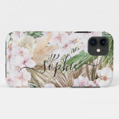 Text der Schrift "Pampas gras", "orchid", "tropisc Case-Mate iPhone Hülle (Rückseite (Horizontal))