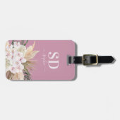 Text der Schrift "Pampas gras", "orchid", "tropisc Gepäckanhänger (Vorderseite horizontal)