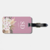 Text der Schrift "Pampas gras", "orchid", "tropisc Gepäckanhänger (Rückseite horizontal)