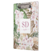 Text der Schrift "Pampas gras", "orchid", "tropisc Klemmbrett (Links)