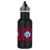 Text der Staatsflagge Arkansas Trinkflasche (Rechts)