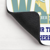 Text der Staatsflagge Delaware Mousepad (Ecke)