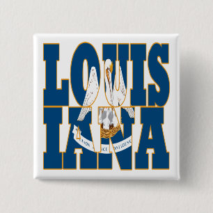 Text der Staatsflagge in Louisiana Button
