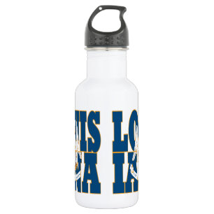 Text der Staatsflagge in Louisiana Trinkflasche