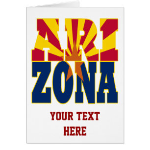 Text der Staatsflagge von Arizona