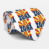 Text der Staatsflagge von Arizona Krawatte (Gerollt)