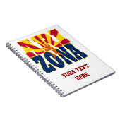 Text der Staatsflagge von Arizona Notizblock (Rechte Seite)