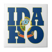 Text der Staatsflagge von Idaho Fliese (Vorderseite)