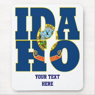 Text der Staatsflagge von Idaho Mousepad
