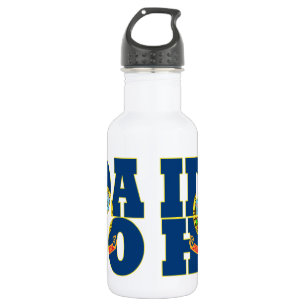 Text der Staatsflagge von Idaho Trinkflasche
