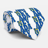 Text der Staatsflagge von Nevada Krawatte (Gerollt)