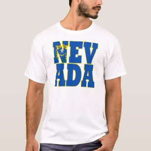 Text der Staatsflagge von Nevada T-Shirt