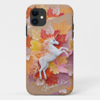Text der verzauberten Herbst-Unicorn-Pastel-Blume