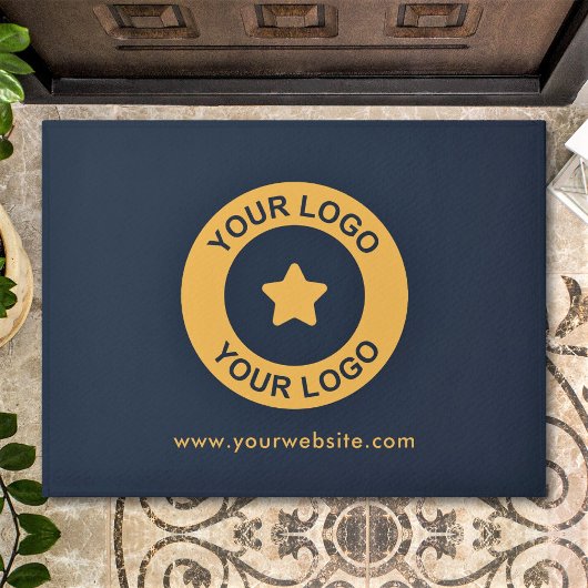 Text der Website für benutzerdefiniertes Firmenlog Fußmatte