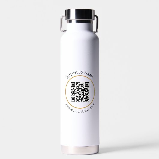 Text der Website für kundenspezifische QR-Codes fü Trinkflasche (Vorne)