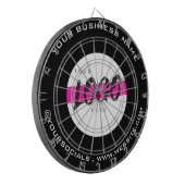 Text der Werbeaktion für benutzerdefiniertes Firme Dartscheibe (Vorderseite Links)