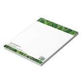 Text der Werbeaktion für einfache Rasenpflege Notizblock (Rotiert)