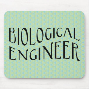 Text des biologischen Ingenieurs Mousepad