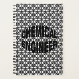 Text des Black Chemical Engineer Planer