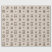 Text des Brown Handmade Business-Logos Geschenkpapier (Flach)