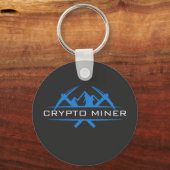 Text des Crypto Miner-Individuellen Namens Schlüsselanhänger (Vorderseite)