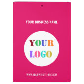 Text des Firmenlogo für Ihr Unternehmen Klemmbrett (Rückseite)