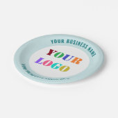 Text des Firmenlogos Teller für Ihre Farben (Schrägansicht)