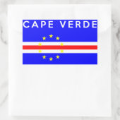 Text des Flaggenmarkensymbols in Kap-Vers Rechteckiger Aufkleber (Tasche)