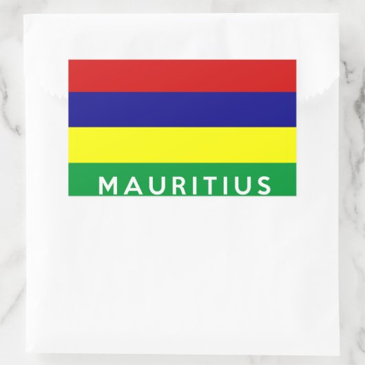 Text des Flaggenzeichens Lili Rechteckiger Aufkleber (Tasche)