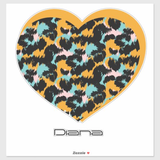 Text des Herzlogos Name Business Car Aufkleber (Blatt)