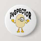 Text des Inspektors Egghead Button (Vorderseite)