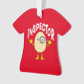 Text des Inspektors Egghead Ornament (Vorderseite)