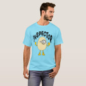 Text des Inspektors Egghead T-Shirt (Vorne ganz)