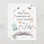 Text des Jahres 2023 JW Psalm 119:160 Postkarte (Vorne/Hinten)