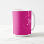 Text des Kundenlogo Rosa Farbvorlage Kaffeetasse (VorderseiteRechts)