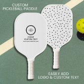 Text des Logos für benutzerdefinierte Unternehmen Pickleball Schläger